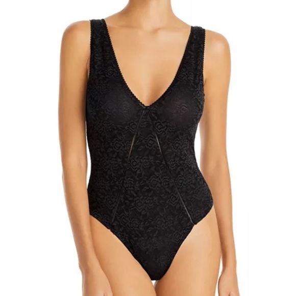 NWT New Jonathan Simkhai Ocean Standard Afton Lace Bodysuit Sz S - Picture 5 of 5
